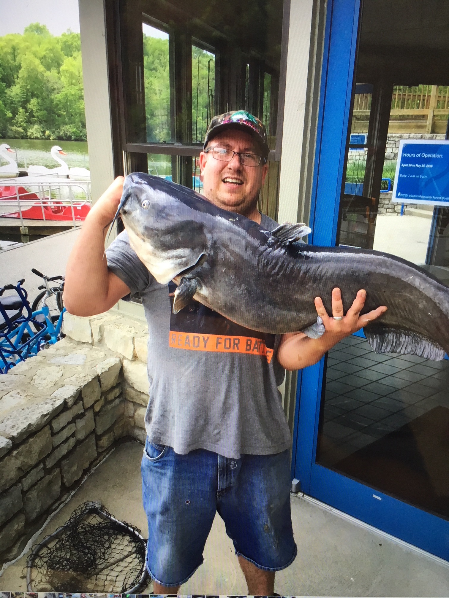 44pound Blue Catfish snagged at Miami Whitewater Forest Great Parks
